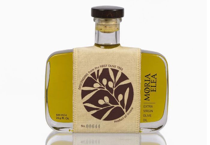 Etiqueta de diseño de aceite de oliva virgen extra