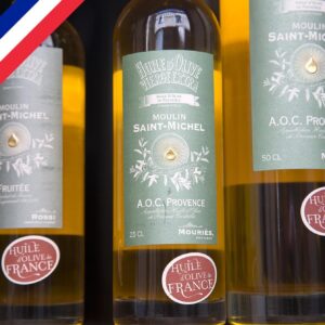 Etiquetas de aceite de oliva origen Francia