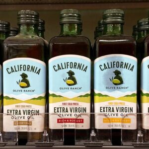Etiqueta de aceite de oliva de Estados Unidos