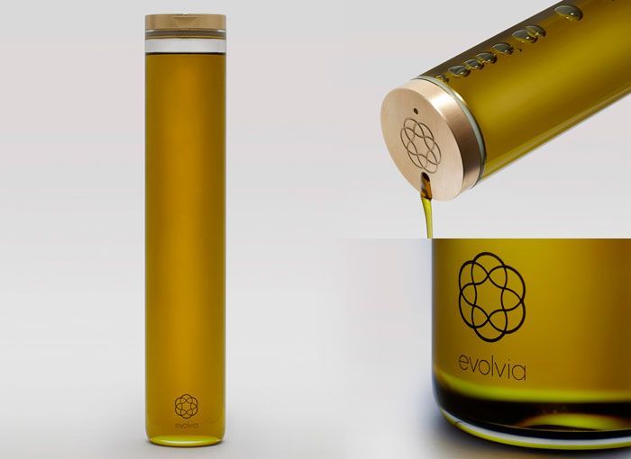 botella de aceite de oliva de diseño reutilizable