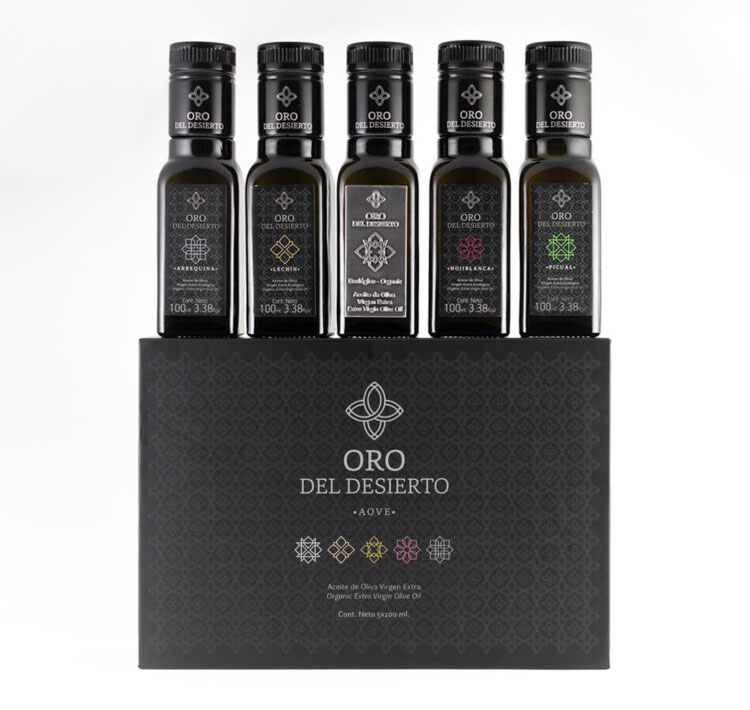 botellas pequeñas de aceite de oliva 100 ml oro del desierto